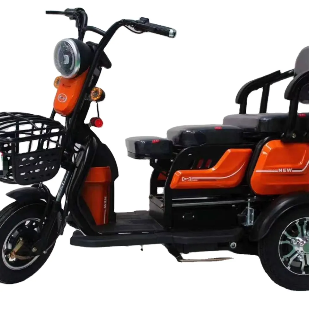 2023 nuovo modello triciclo elettrico triciclo passeggero 3 tre ruote triciclo elettrico per uso familiare anziano