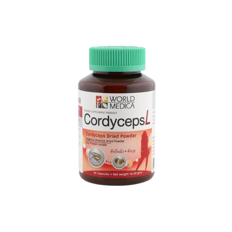 Popüler CordycepsL şişe başına 36 kapsül Cordyceps & Dong Quai toz maddeler bitki özü sağlık takviyesi