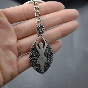 Viking <strong>St</strong>.Archangel Saint Keychain Gabriel Protect Me Saint Shield Protection Tree of Life Goddess <strong>Key</strong> <strong>Rings</strong> for Mother Gifts - Product Image 6