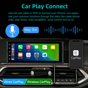 4核单Din 6.9英寸安卓汽车播放器全球定位系统WiFi 2 USB无线Carplay安卓汽车 - Product Image 4