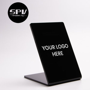 Programmable <strong>QR</strong> <strong>Code</strong> Printed RFID Business Display Card Ntag213 NFC Review Google Stand - Product Image 5