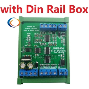 N4DBA06 DC12V Módulo IO digital analógico de 8 canales RS485 Modbus Rtu Protocolo ADC DAC Módulo de entrada analógica - Product Image 3