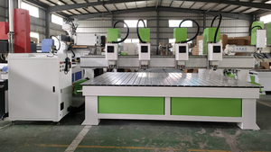 China 3 <strong>Axis</strong> <strong>4</strong> <strong>Axis</strong> Engraving Carving Machine Multi Spindles Woodworking <strong>Router</strong> Four Independent Heads <strong>CNC</strong> <strong>Router</strong> - Product Image 5