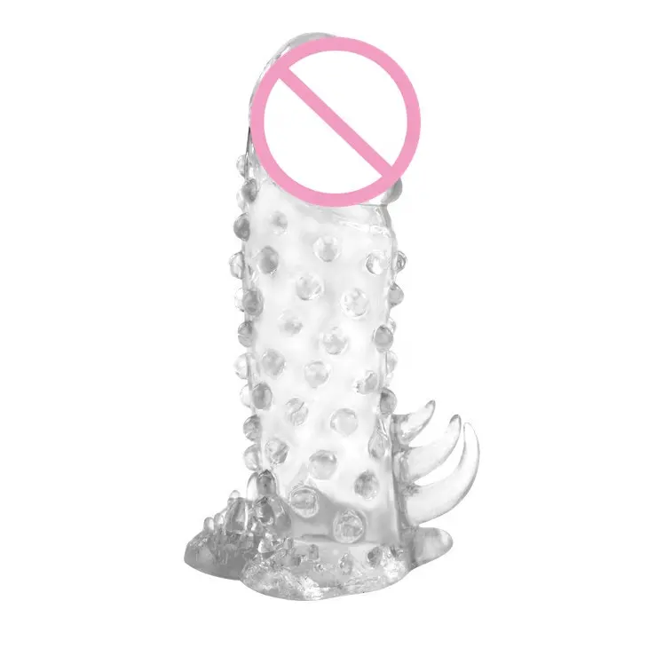 Realistic Sex Toy Cock Enlargement Dick Extender Condoms Penis Sleeve For Men