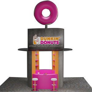 Yeni buluş Kiosk Kiosk tasarım Modern <span class=keywords><strong>Donuts</strong></span> sayaç vitrinin satılık çatı ile perakende aperatif standında - Product Image 1