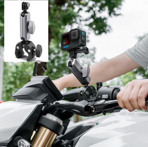 GoPro Hero用アクセサリー1312 11 10 9 DJIアクションカメラクランプマウント、ボールヘッドマウント、1/4スレッド付き - Product Image 5