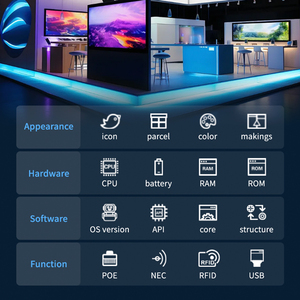Levinko 15.6 "ติดผนังหน้าจอสัมผัสป้ายดิจิตอล, กับ WIFI, RJ45สำหรับการโฆษณาและการใช้งานเชิงพาณิชย์