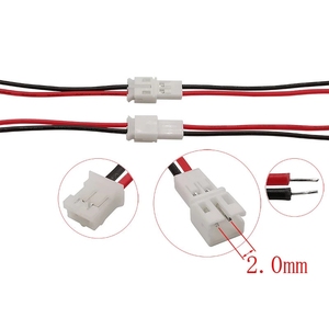 20ซม. JST PH 2.0 2.0มม. ขั้วต่อสาย2ขาตัวผู้ตัวเมียหัวเสียบ Micro JST pH 2 P ปลั๊กแจ็คขั้วต่อสายไฟ - Product Image 5