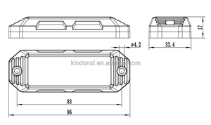 ไฟเตือน LED 6ดวงสำหรับรถยนต์ไฟหลายสี12V 24V สีเหลืองอำพันสีฟ้าสีเขียวสีขาว LTD196รูปแบบการเปลี่ยนโดยการสัมผัสลวดลบ - Product Image 6