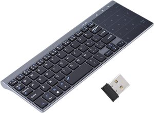 2.4Ghz迷你无线键盘带触摸板数字键盘便携式超薄远程键盘 - Product Image 2