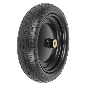 13x3.2 phẳng miễn phí PU bọt rắn lốp và bánh xe cho công cụ làm vườn xe cút kít Xe Đẩy Tay xe tải giỏ hàng - Product Image 4