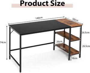 カスタムメイドコンピュータデスクモダンデザインコンピュータテーブル格安受付オフィス家具 - Product Image 5