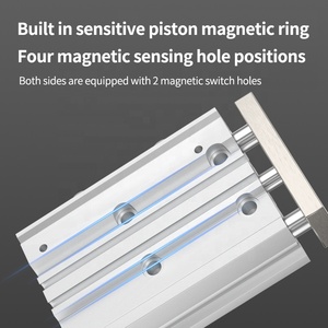 Smc loại mgpm xi lanh 12/16/20/15/20/25/30/60/75sz ba trục Rod Hướng Dẫn Hành động kép nhỏ gọn khí nén <span class=keywords><strong>piston</strong></span> mang - Product Image 3