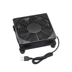 USB電源ケーブル付きラップトップファン無声DC 5VプラスチックルーターファンDIY PCクーラーテレビボックス - Product Image 1