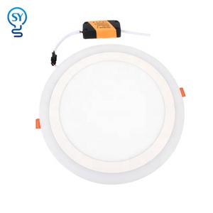 Çift renk 2 in 1 LED Panel AYDINLATMA Smd2835 <span class=keywords><strong>3</strong></span> + 3W 6 + 3W 12 + 4W 18 + 6W cam RGB Led Panel AYDINLATMA