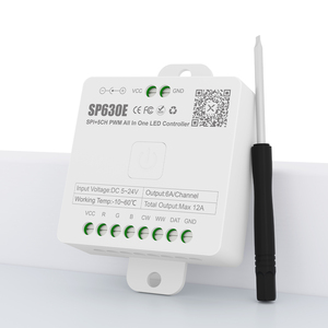 5in1 SP630E синий зуб PWM светодиодный контроллер SPI пикселей DC5V-24V светодиодный 5-канальный светодиодный контроллер 12A для RGB/RGBW полосы - Product Image 1