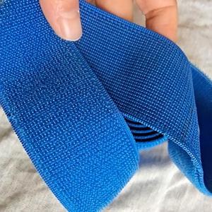 <strong>Soft</strong> Woven Hook and <strong>Loop</strong> Sewing 10cm Width <strong>Elastic</strong> Garment Accessories Sustainable Rubber Material Printing Color Hook <strong>Loop</strong>