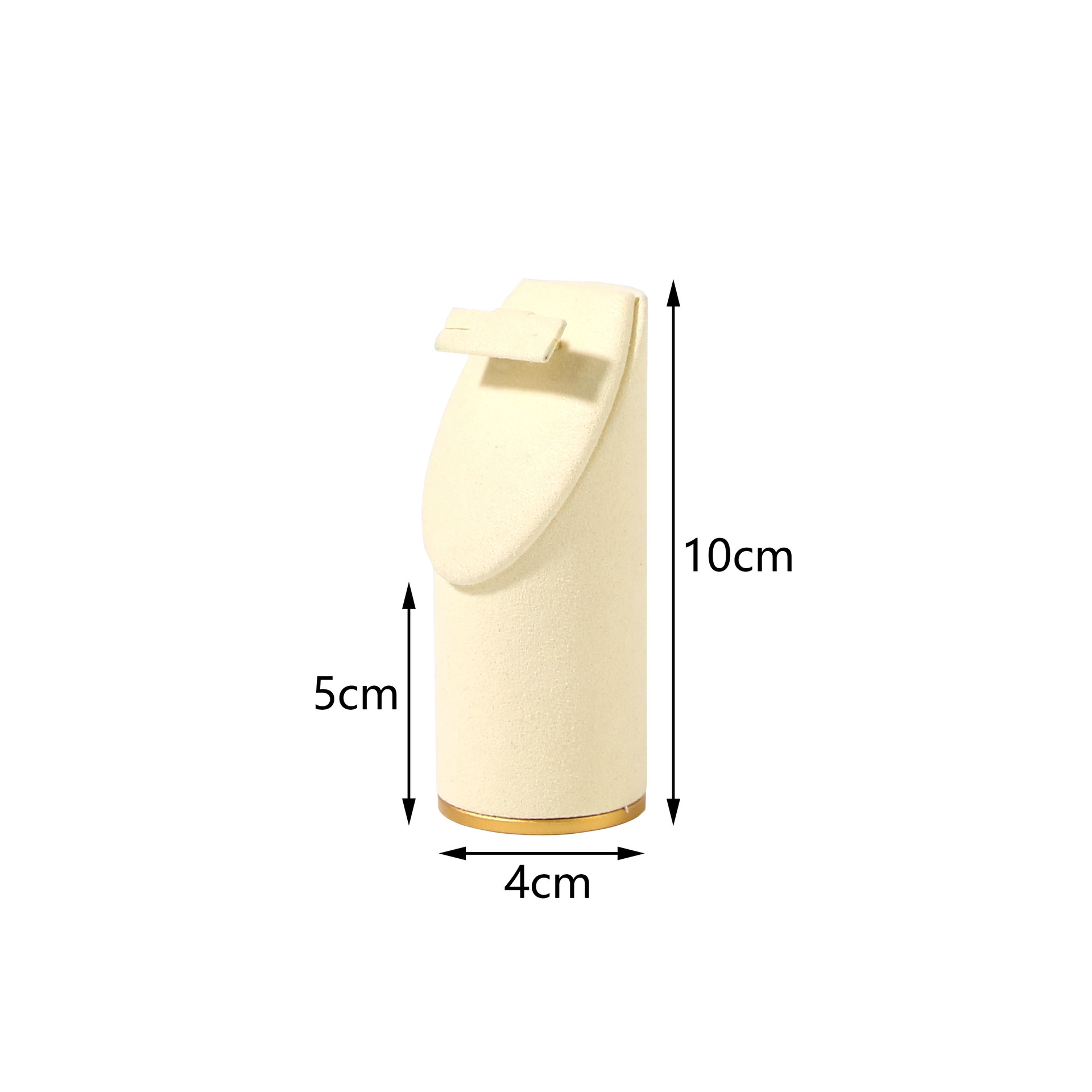 Porte-ongles d'oreille cylindrique biseauté beige