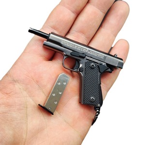 2025ホットメタルトイ1:3かわいいミニルックガン玩具ピストルハンドガンキーチェーンコルト1911ミニチュアモデルガンキーチェーンキーチェーン - Product Image 4