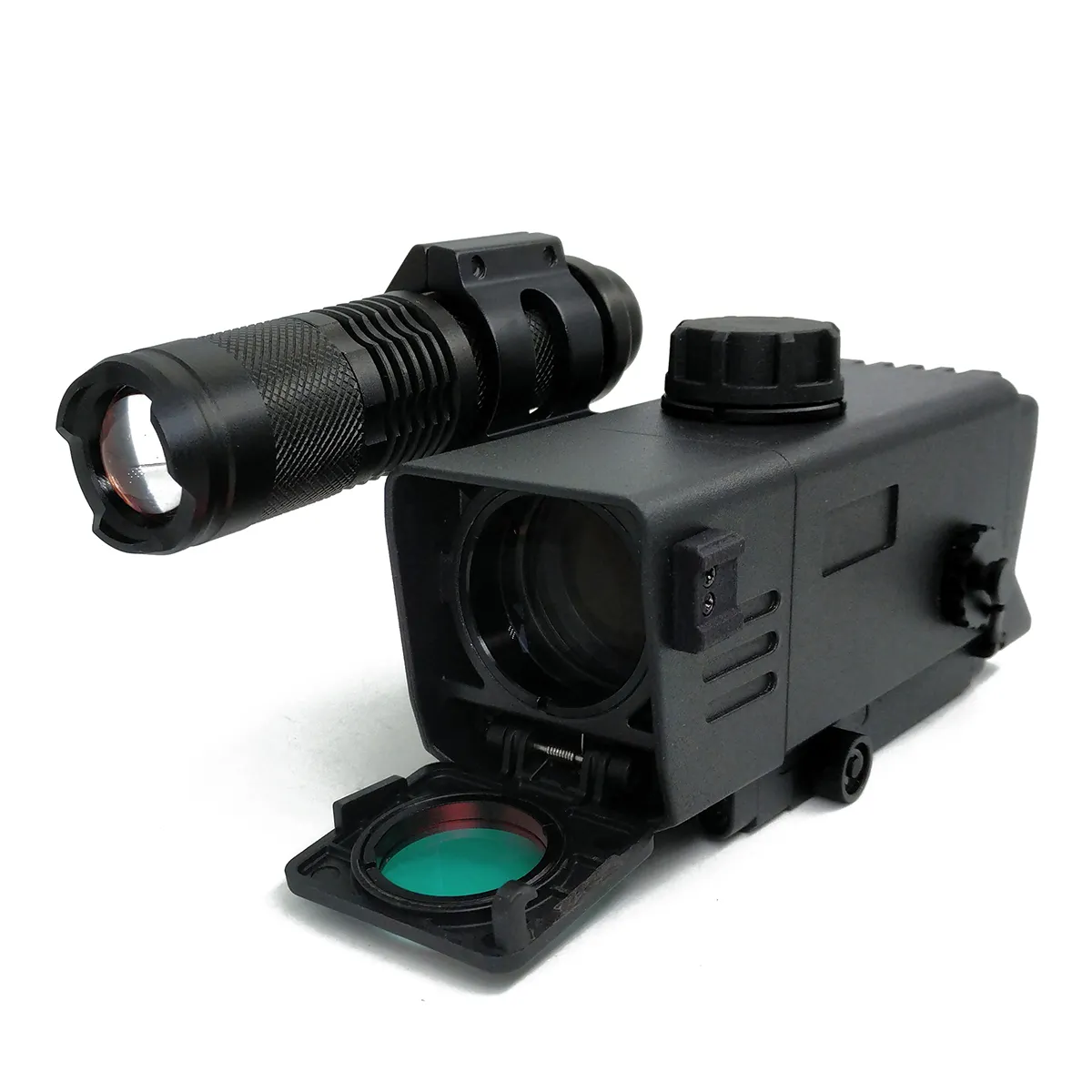 Cannocchiale per visione notturna digitale con illuminatore IR ingrandimento 3.5x mirino a punto rosso ad alta risoluzione per la caccia