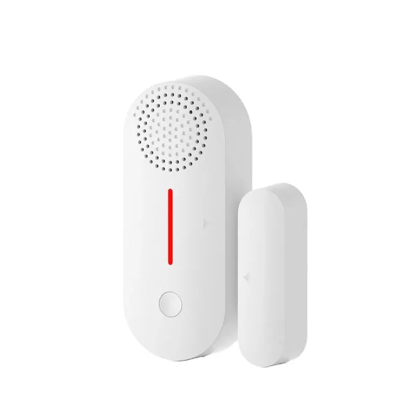 Smart Life App sensore Wireless per porte e finestre sensore magnetico per porte con suono WiFi sensore di allarme per porte Tuya con braccio/disattivazione