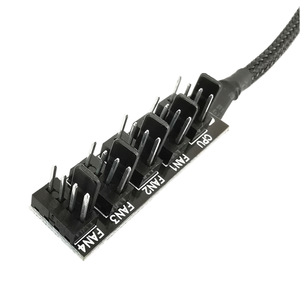 5 porte 40cm da 1 a 5 ventola PWM a 4 pin Hub CPU Computer PC Case chasi dispositivo di raffreddamento cavo di prolunga di alimentazione Splitter Controller adattatore - Product Image 2