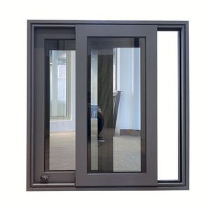 Aluminium Glass Sliding <strong>Windows</strong> <strong>With</strong> Inserted Blinds <strong>Built</strong>-in Shutter Privacy Design - Product Image 3