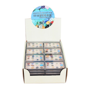 12pcs טבעי גביש עפרות דגימה הוראת ציוד אבנים מעורב חצי יקר אבן מתנה