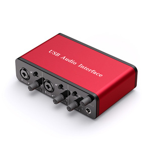 Interfaz de Audio USB, Solo micrófono XLR para Podcast, equipo de grabación de estudio, interfaz de audio/tarjeta de sonido USB externa