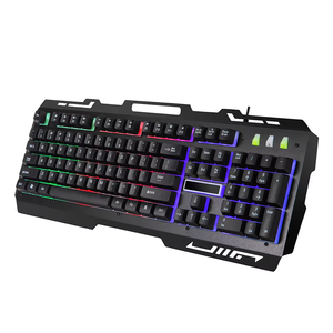 Keywin Factory Wholesale Customized Full Size Iron Plate Wired Gaming <strong>Keyboard</strong> USB Wired LED Rainbow Backlight Gaming <strong>Keyboard</strong> - Product Image 6
