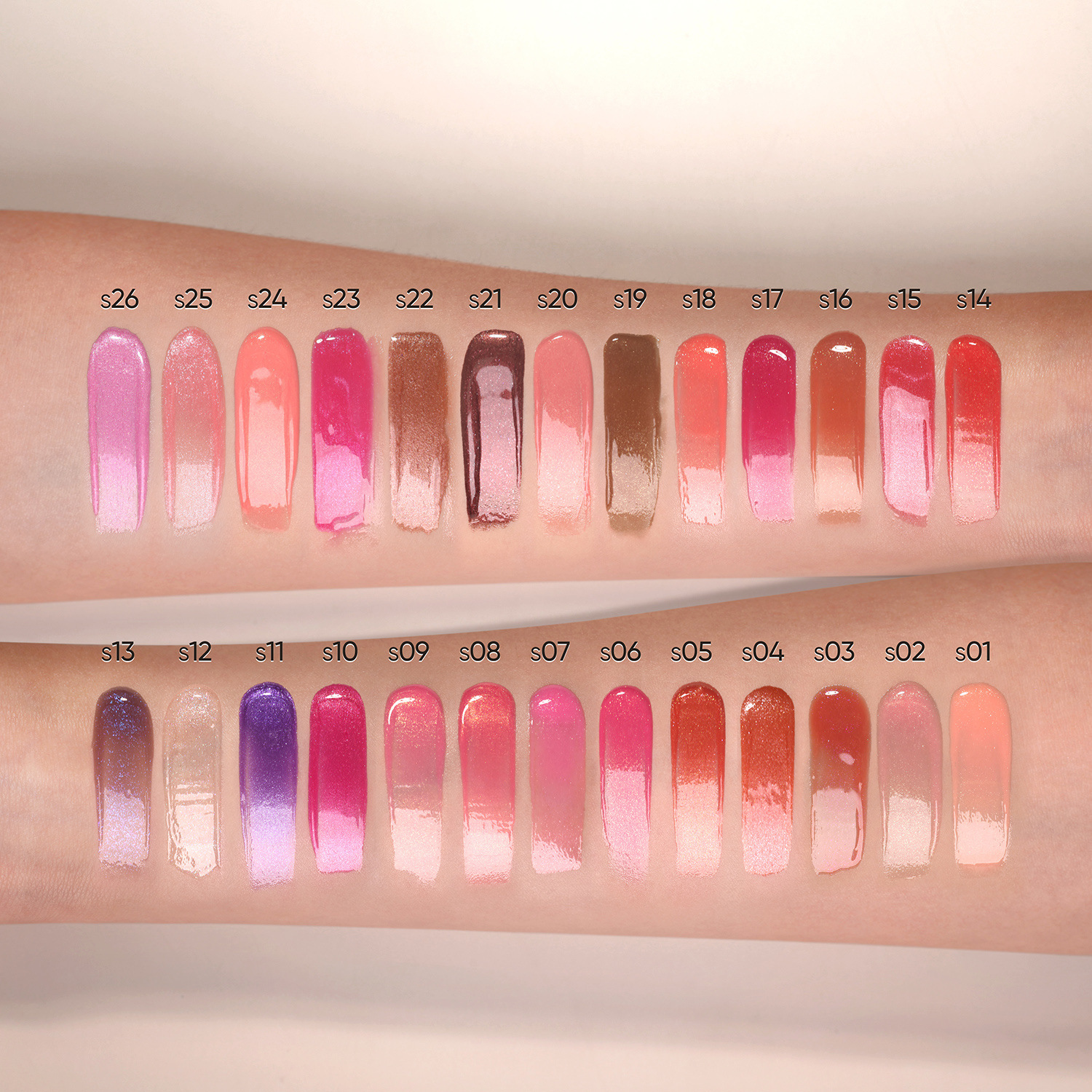 Brillo de Labios Iluminador Diamante, 26 tonos disponibles