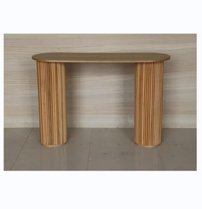 Hành lang phòng khách hiện đại mở rộng giao diện điều khiển bảng gỗ tự nhiên Vòng gỗ rắn ridged - Product Image 2