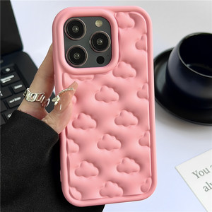 Sevimli 3D bulutlar yumuşak silikon iPhone için kılıf 15 Pro Max 11 12 13 14 Pro Max XS XR X 7 8 artı darbeye koruyucu kapak - Product Image 2