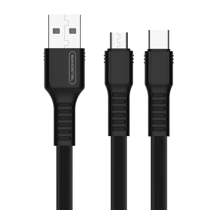 Somostel BJ03 câble de chargeur USB à bas prix pour iphone 1M mirco type-c PD 2.4A câble de données usb