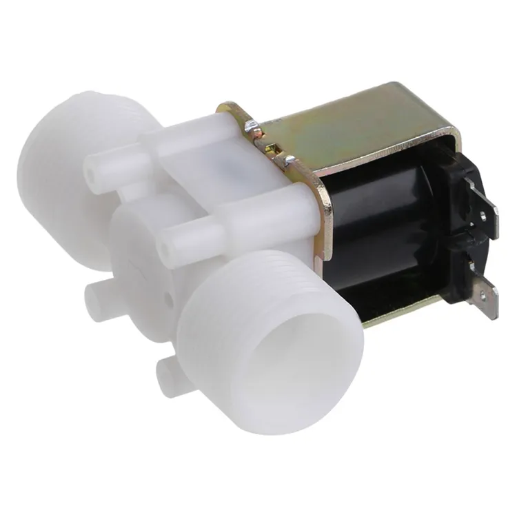 Di plastica 12V 24V Normalmente Chiuso 1/2 ''Elettrico Valvola Solenoide valvola di Controllo di Acqua Magnetico