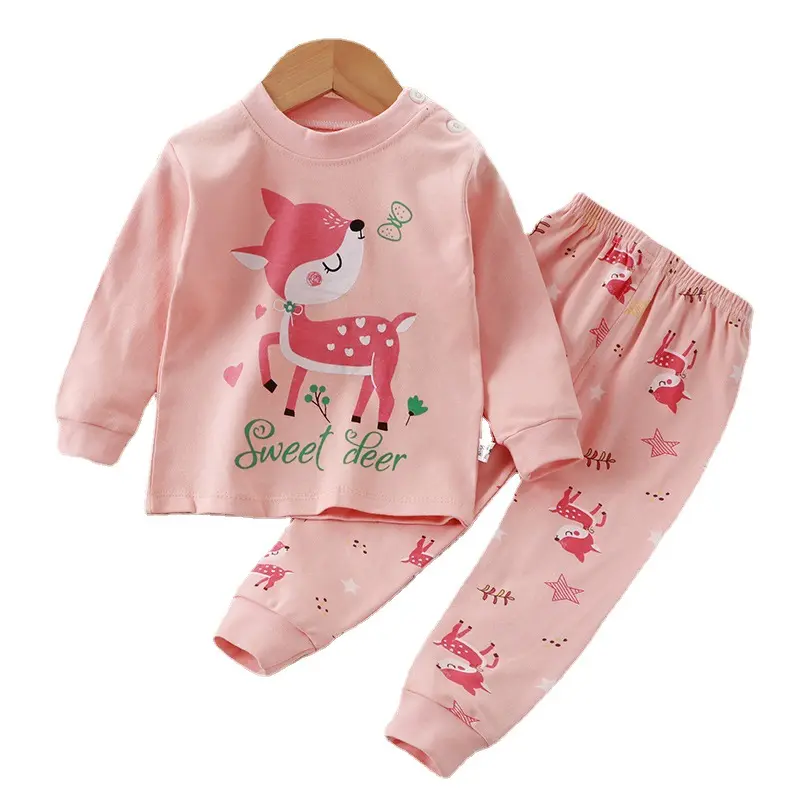 Roupa de Natal infantil OEM com nome personalizado Conjunto de pijama de menino de Natal com nome personalizado para família de manga longa