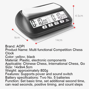Professional Electronic Checkers Board Games Set <strong>Count</strong> Down <strong>Timer</strong> Multi Functional Competition Chess <strong>Clock</strong> - Product Image 6