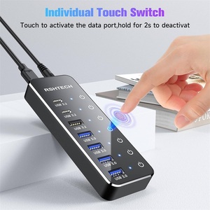 ไฟแสดงสถานะอิสระฮับ <span class=keywords><strong>USB</strong></span> แบบหลายหัว3.0ความเร็วสูงพอร์ต4/7ฮับ <span class=keywords><strong>USB</strong></span> พร้อมพลังงานภายนอก5V/3A DC อะแดปเตอร์ฮับ <span class=keywords><strong>USB</strong></span> 3.1 - Product Image 3