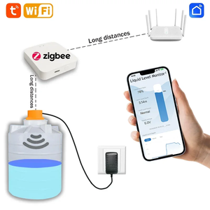 Tuya Smart WiFi/<strong>Zigbee</strong> Ultrasonic Liquid Level Water Tank <strong>Sensor</strong> with Real-time Alarm Notification IOS Android APP <strong>Control</strong> - Product Image 4