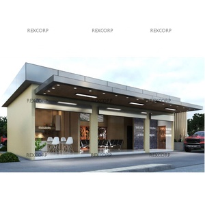 Modular Stopover Terminal Steel Structural Smart Parking Highway Stopover Station Expressway <strong>Service</strong> Area in Puerto Rico - Product Image 1