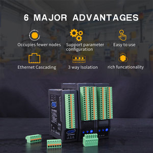 16-Channel RS485 <strong>Modbus</strong>-TCP and Ethernet Digital Industrial Remote IO Module with Switching Features <strong>Input</strong> and <strong>Output</strong> (IO)