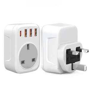 Universal-Reise adapter USB Typ C-Anschluss 10A Kunststoff-Stromrichter buchse Netz stecker adapter USA EU UK AUS 3 Port Wifi 3 Outpus - Product Image 5