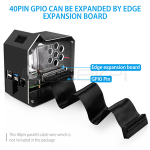 GeeekPi Raspberry Pi Mini Tower NAS Kit con torre di ghiaccio 0.96 schermo per Raspberry Pi 4B (modello B) - Product Image 3