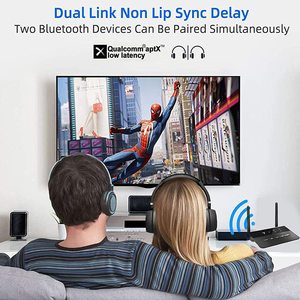 TV Funksender Empfänger blaue Zähne 5.0 Sender Empfänger 2 in 1 Ferns ender Audio RCA AUX Funk adapter