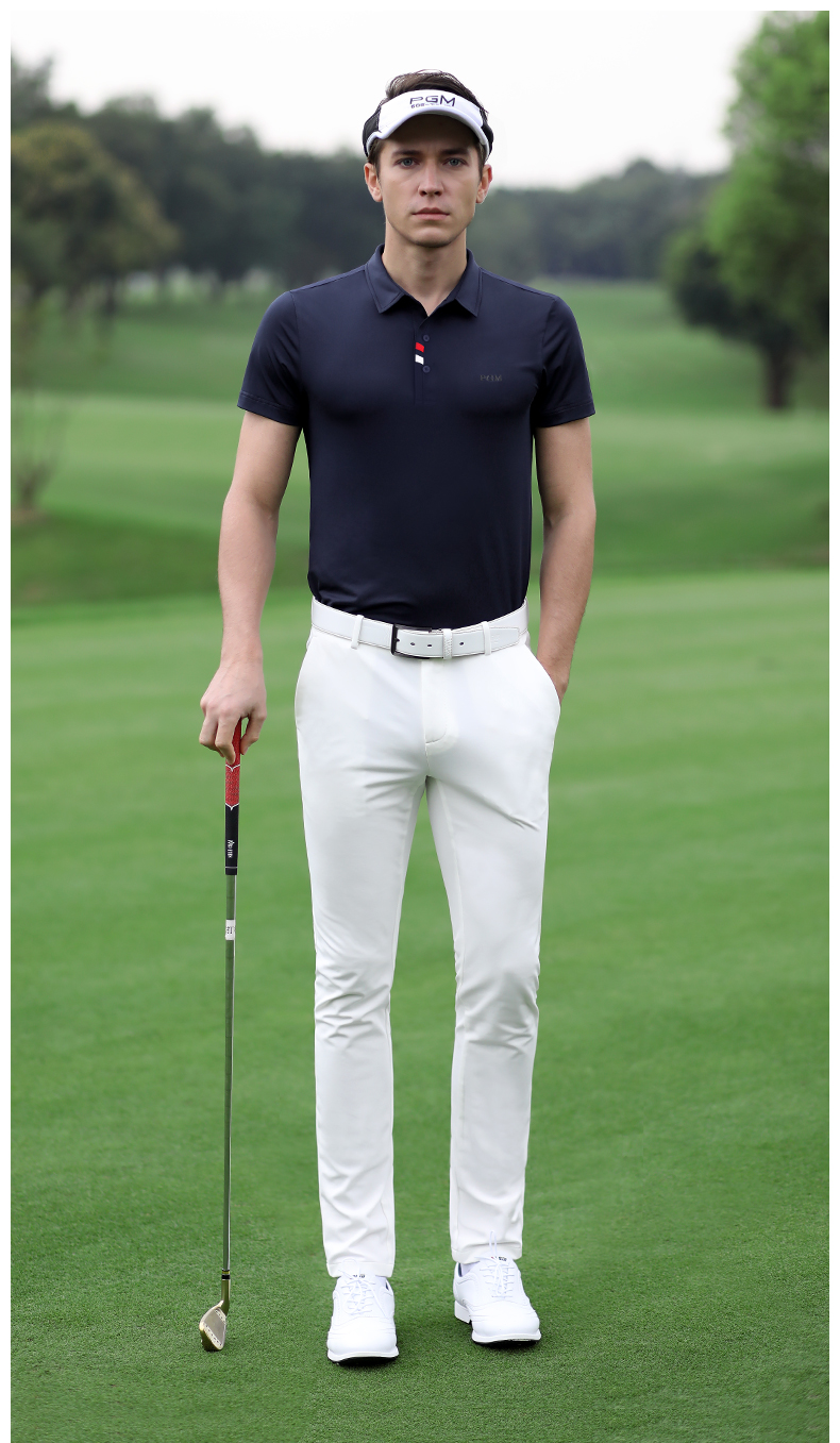 Áo sơ mi golf polo nam PGM YF441 polyester spandex áo sơ mi golf hiệu suất thời trang