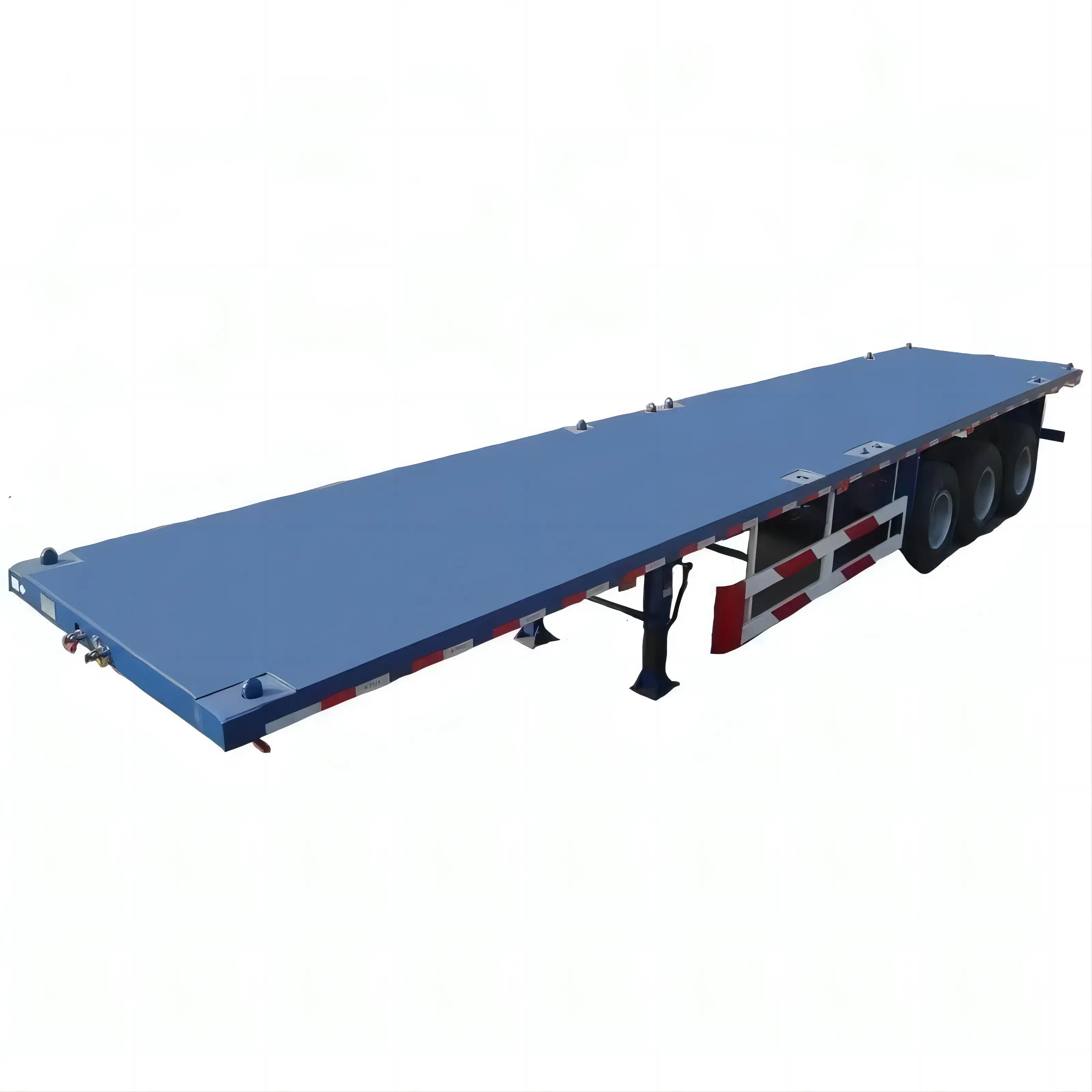 Made In China High Standard Eco-Friendly Platform Tri-Axle Flatbed Semi-Trailer For Sale