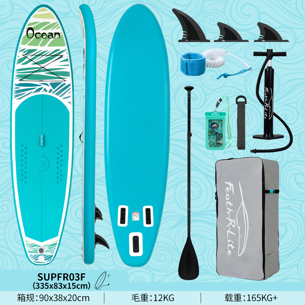 Supfr03f-335 cm bleu lac océan - Artisanat en relief 3D