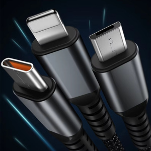 プロモーションギフトカスタムロゴケーブルマルチ充電器コード携帯電話USB3In1デジタルディスプレイ付きUSBケーブル用充電ケーブル - Product Image 4