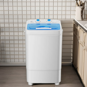 Lavadora inteligente portátil para el hogar con luz azul, nueva semiautomática con función de pelado integrada, fuente de energía eléctrica - Product Image 3