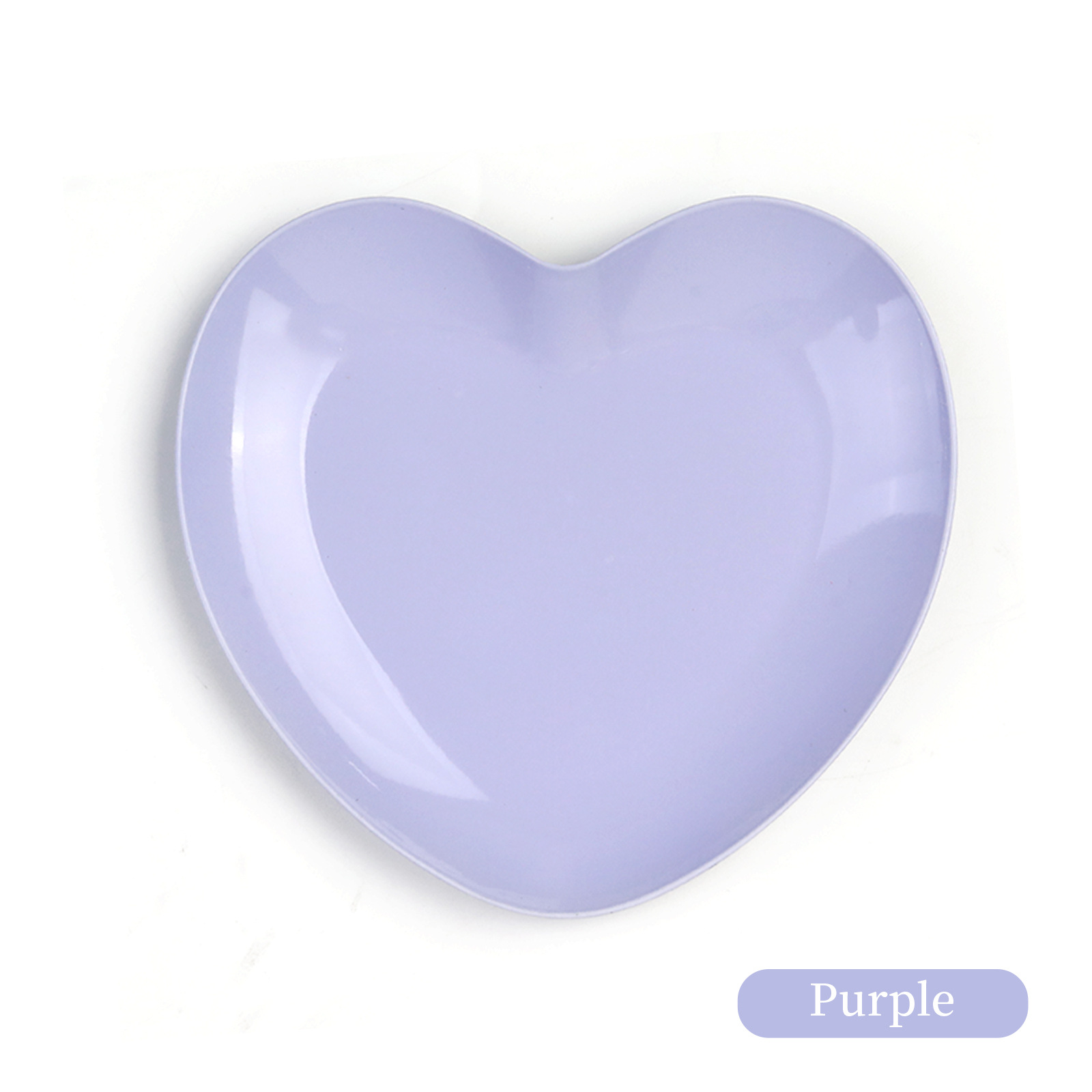 Plateau de rangement coeur violet